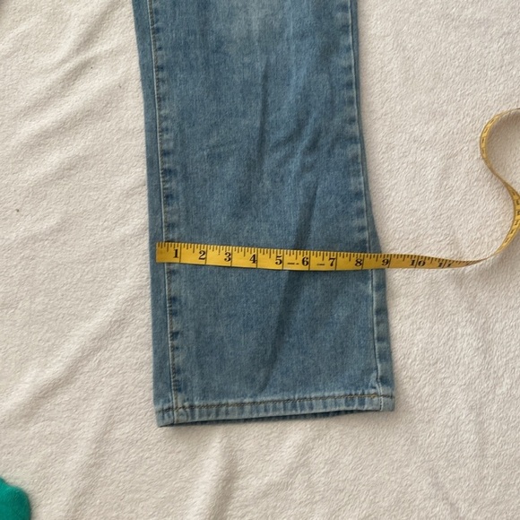 Stylish Blue Wide Leg Jeans - Picture 4 of 6